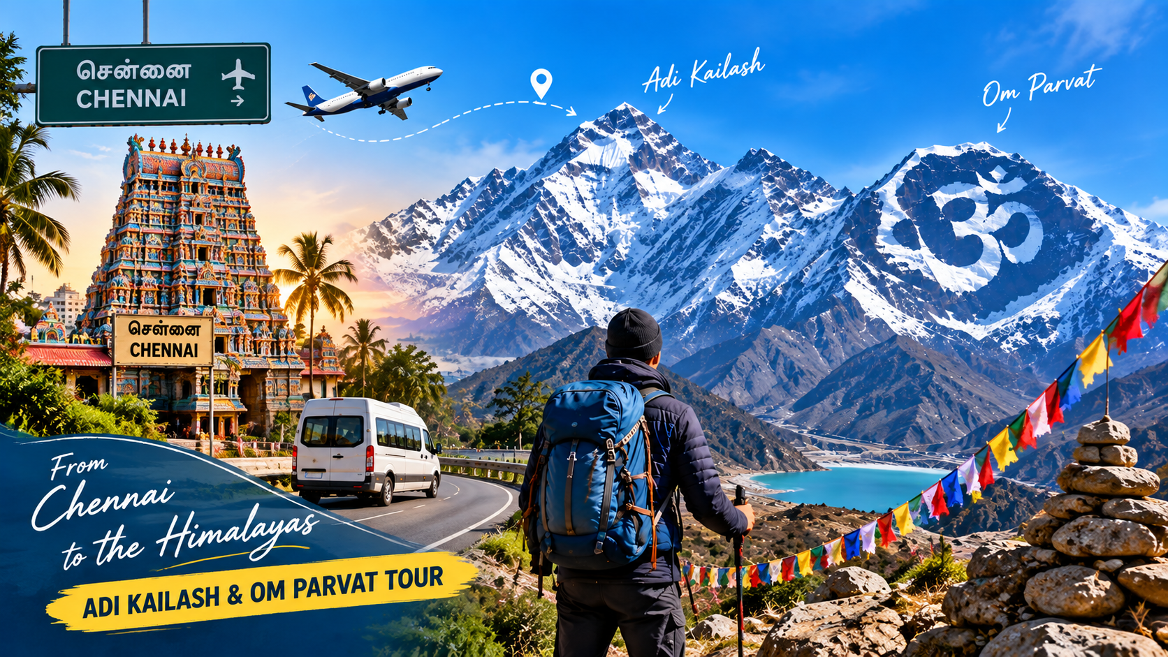 Chennai Adi Kailash Om Parvat Tour | Adi Kailash Yatra Package from Chennai